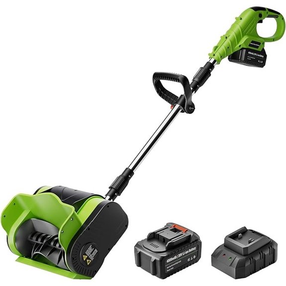 Cordless Electric Snow Shovel with Battery & Charger