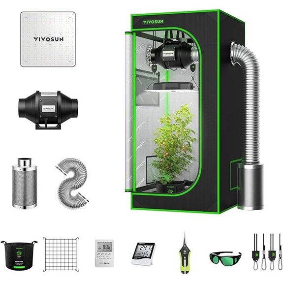 VIVOSUN 2x2 Grow Tent Kit with LED Light