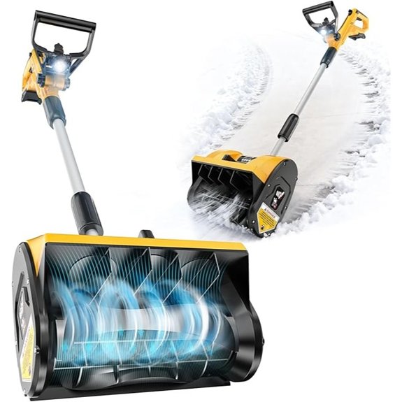 12 Cordless Snow Shovel for Dewalt 20V Battery