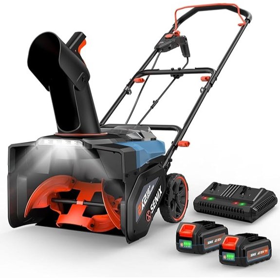 SENIX 40V Cordless Snow Blower with Batteries